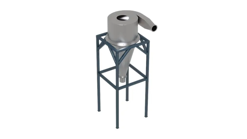 CAD model ciklona na čeličnom postolju