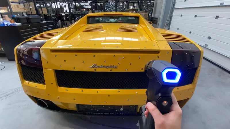 3D skeniranje automobila ručnim laserskim skenerom