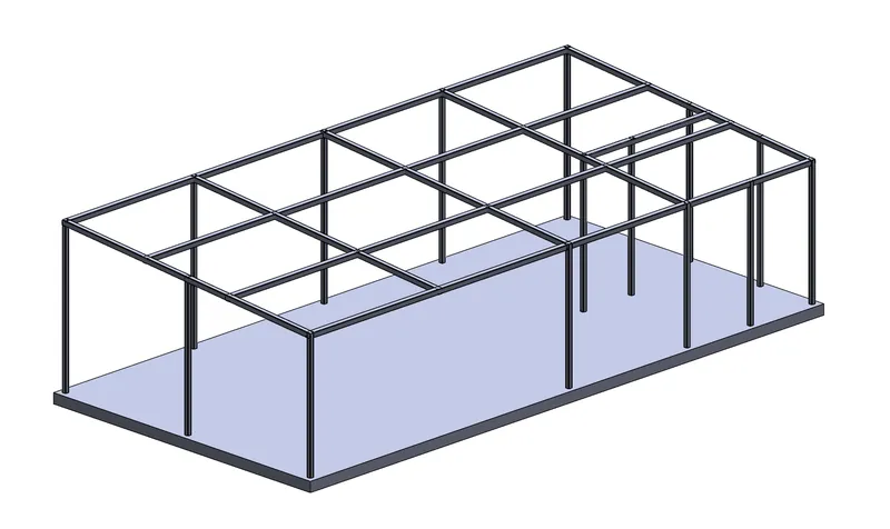 CAD model čelične konstrukcije