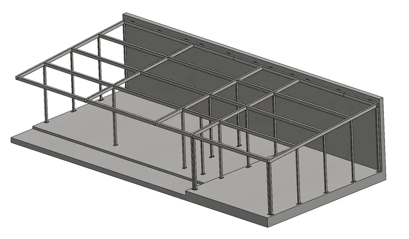 CAD model čelične konstrukcije